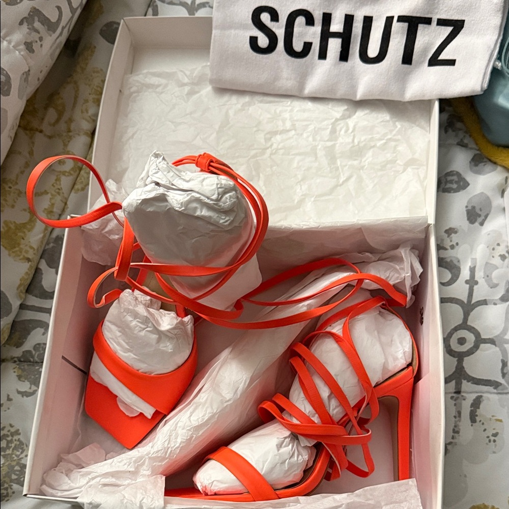 SCHUTZ Acid (neon) Orange Heels 👠